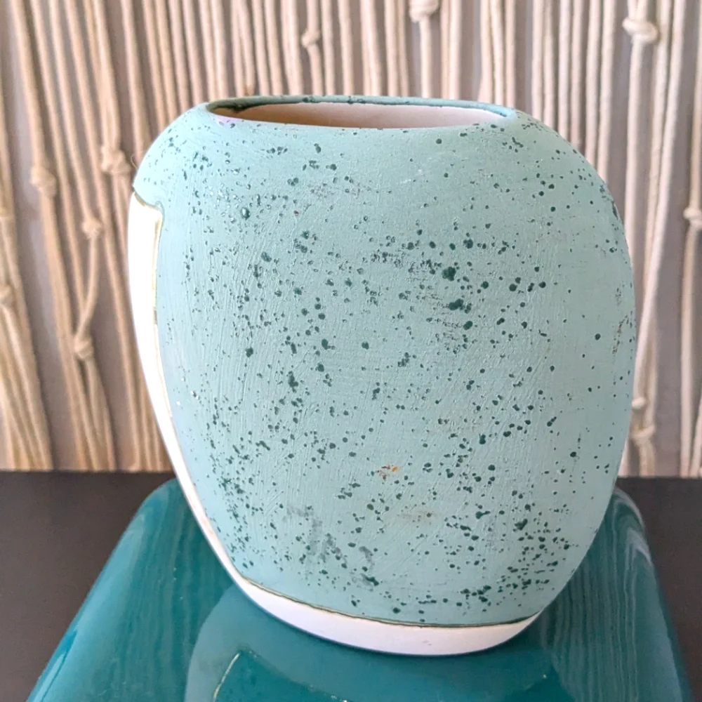 Southwestern ceramic buffalo vase